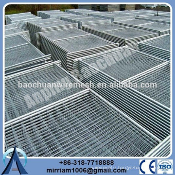 High visible powder coated temporary fence panel